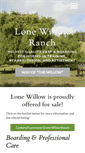 Mobile Screenshot of lonewillowranch.com