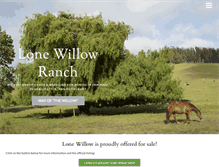 Tablet Screenshot of lonewillowranch.com